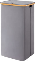 Lifewit 100L Laundry Basket with Lid, Clothes Hampers for Laundry with Handles Removable Bag Grey