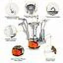 Ultralight Backpacking Stove Portable Gas Burner H73519