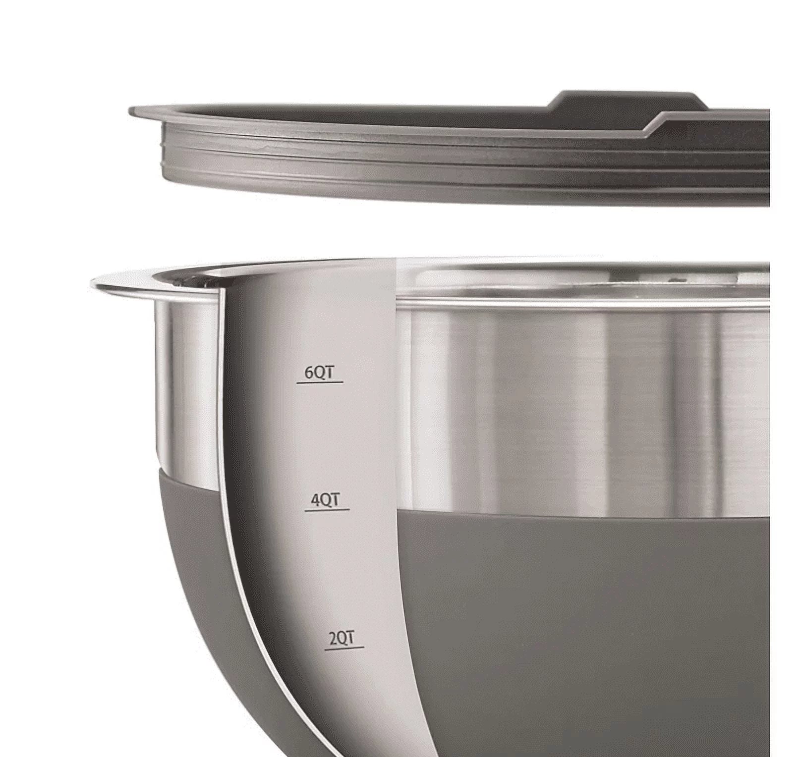 Stainless Steel Mixing Bowls, 10-Piece, Charcoal H51766