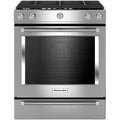 KITCHENAID KSGG700ESS  SLIDE IN GAS RANGE Black