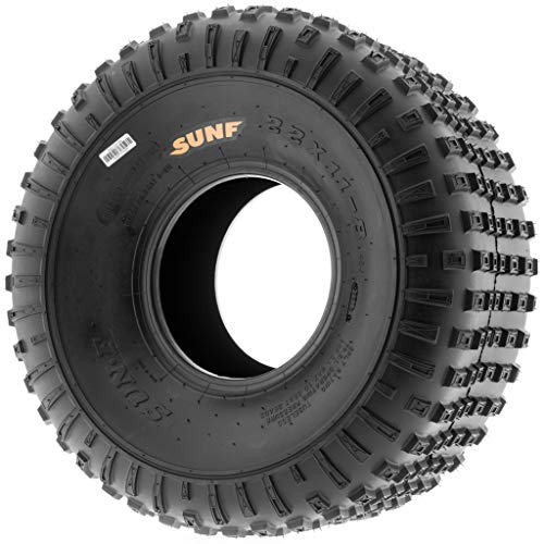 22x11-8 ATV Golf Cart Lawn Mower Knobby Tires, 6 PR, Tubeless Q3263