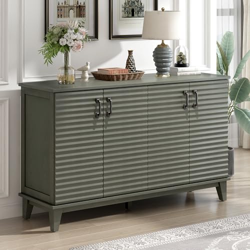 Sideboard with 4 Doors and Adjustable Shelves X88066
