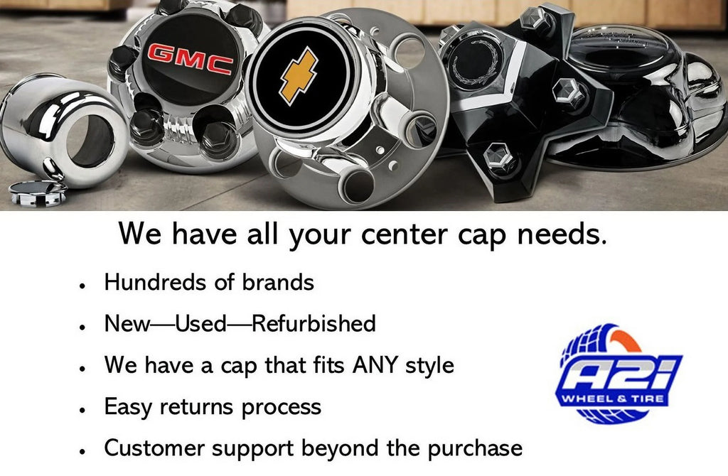 Chrome Bolt On Center Cap 5x4.5 5x5 5 Lug U749193