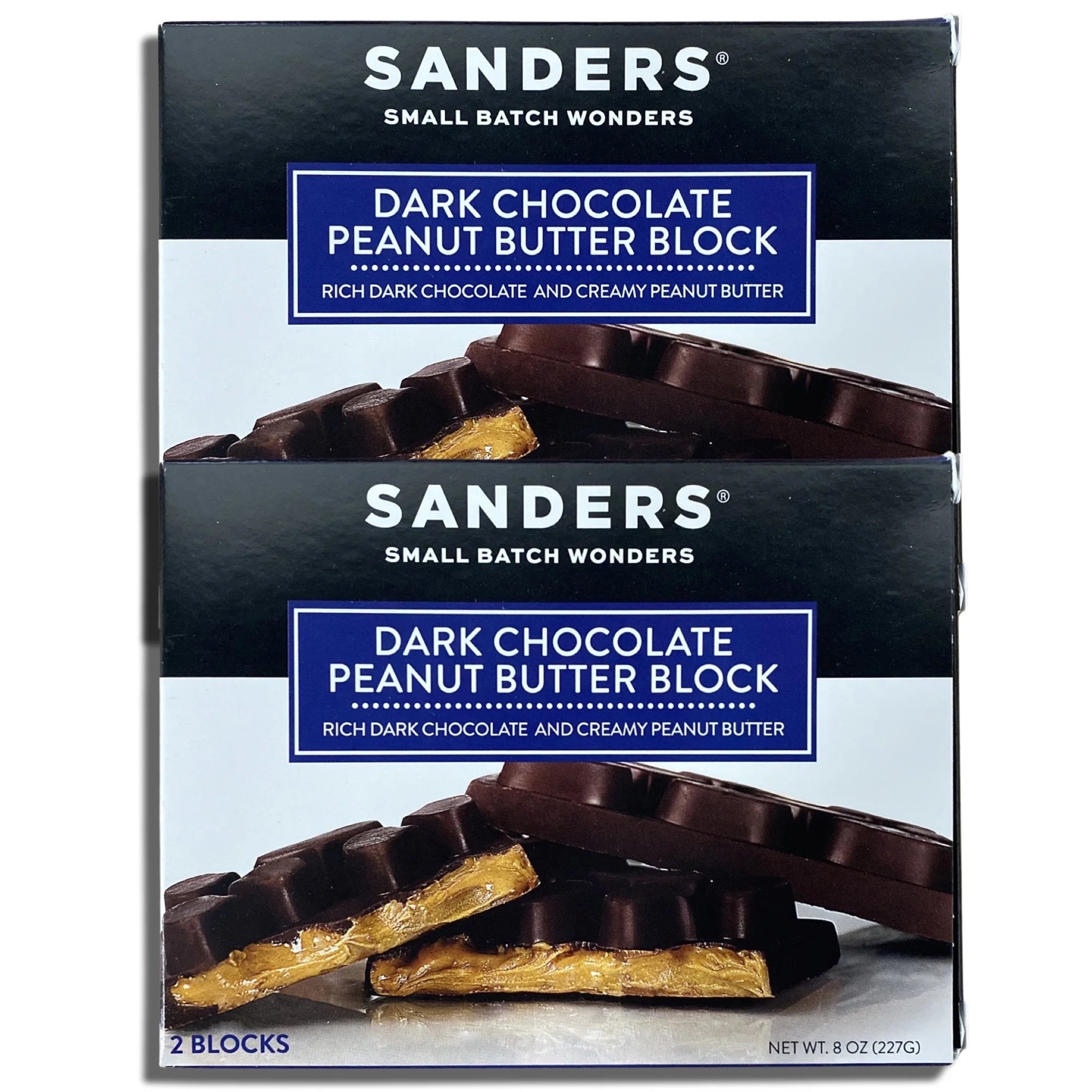 Dark Chocolate Peanut Butter Block, 8 Ounces, 2-Pack U183
