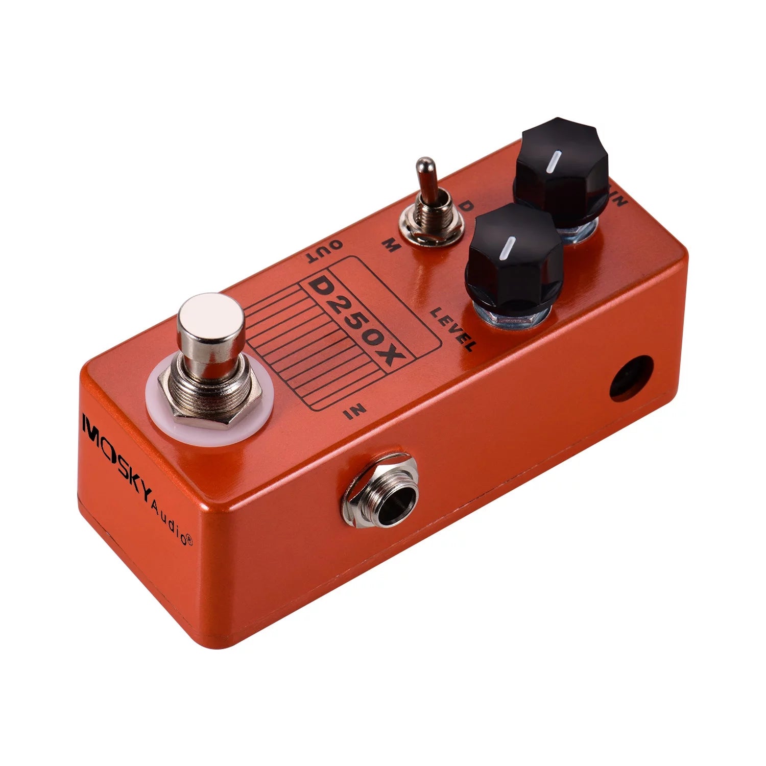 MOSKYAudio D250X Electric Guitar Overdrive Preamp Effect Pedal 2 Models, True Bypass