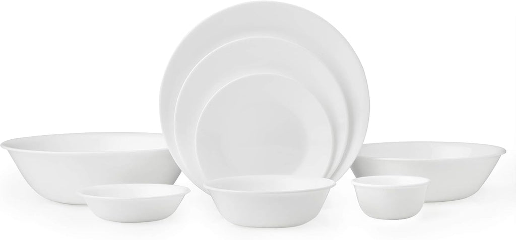 Winter Frost White 50-Piece Dinnerware Set P58887