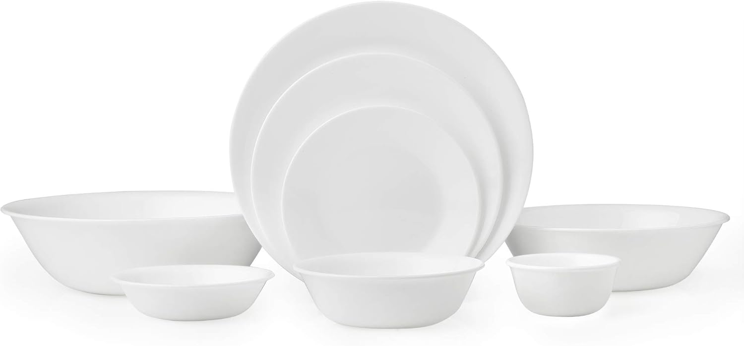 Winter Frost White 50-Piece Dinnerware Set P58887