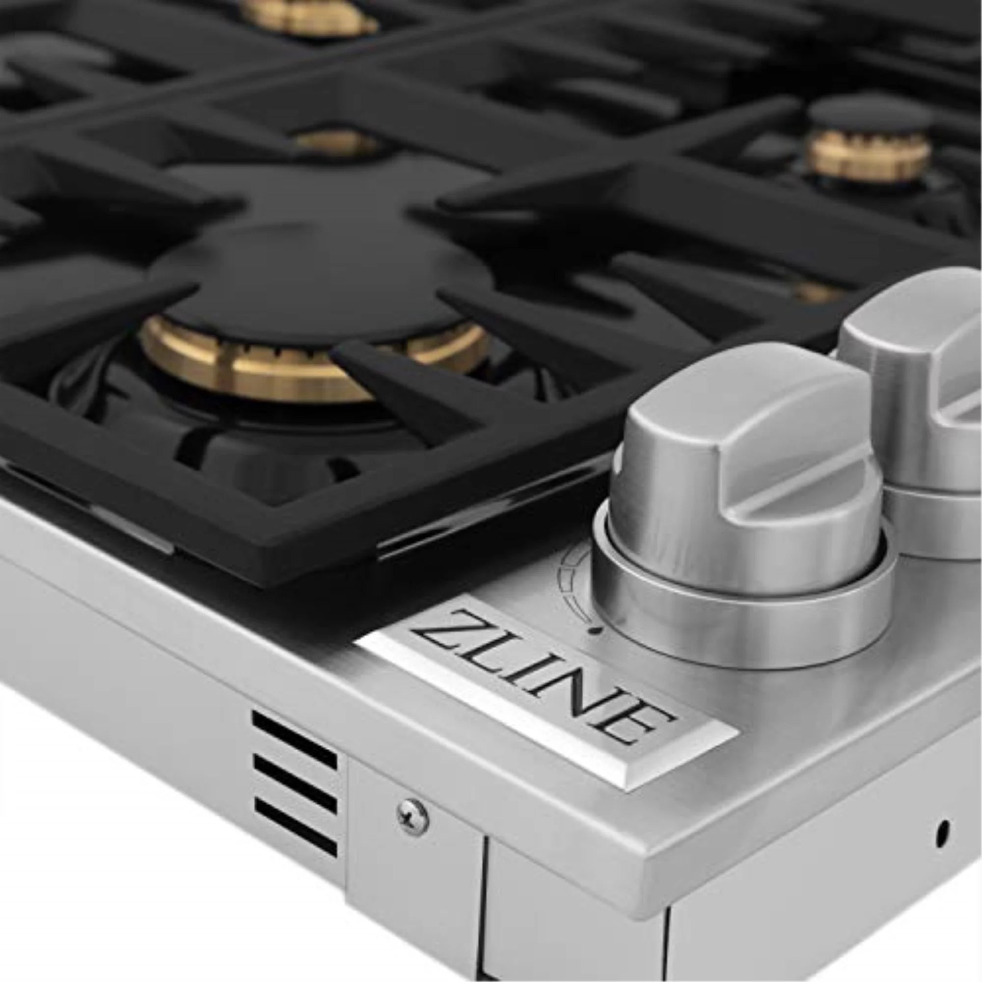 36 in. Drop-In Gas Cooktop with 6 Burners, Black Porcelain Top U7643