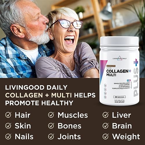Daily Collagen Powder Vanilla - Grass-Fed Hydrolyzed Collagen Peptides for Hair, Skin & Nails - Keto & Paleo, Gluten Free F60637