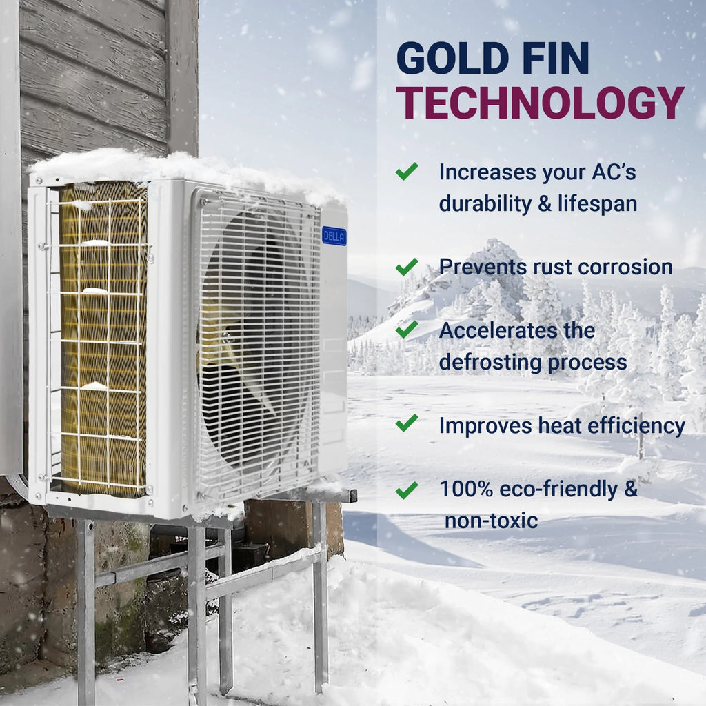 12,000 BTU Wifi Mini Split AC, 22 SEER2 Inverter Air Conditioner with Heat Pump M35550