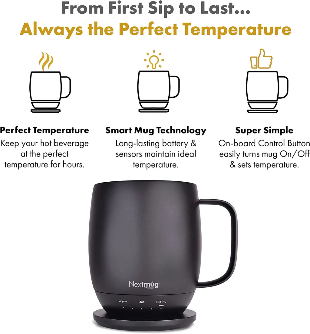 Self-Heating Coffee Mug, Temperature-Controlled, 14 oz W1808