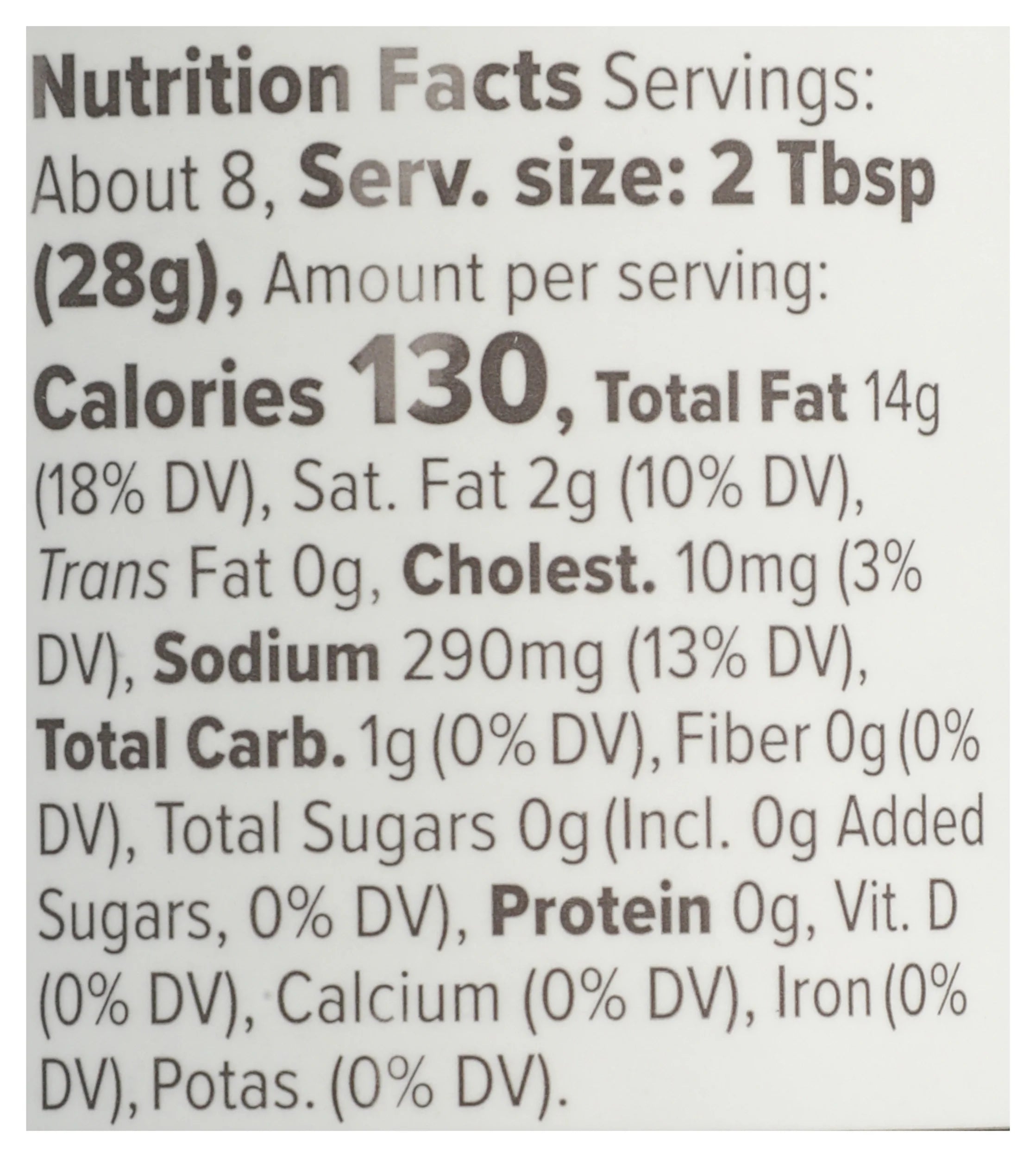 Tartar Sauce with Avocado Oil, 7.5 oz, Pack of 6 X405861