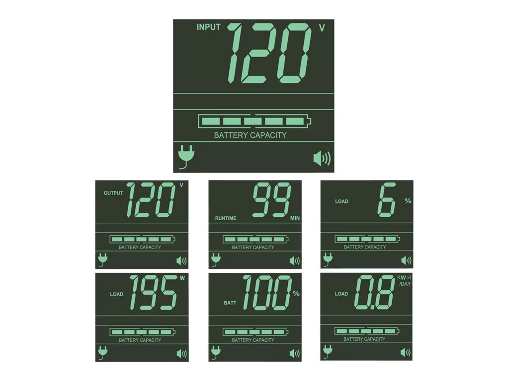 1000VA 700W 6 Outlet 2U Rackmount Line Interactive UPS L42717
