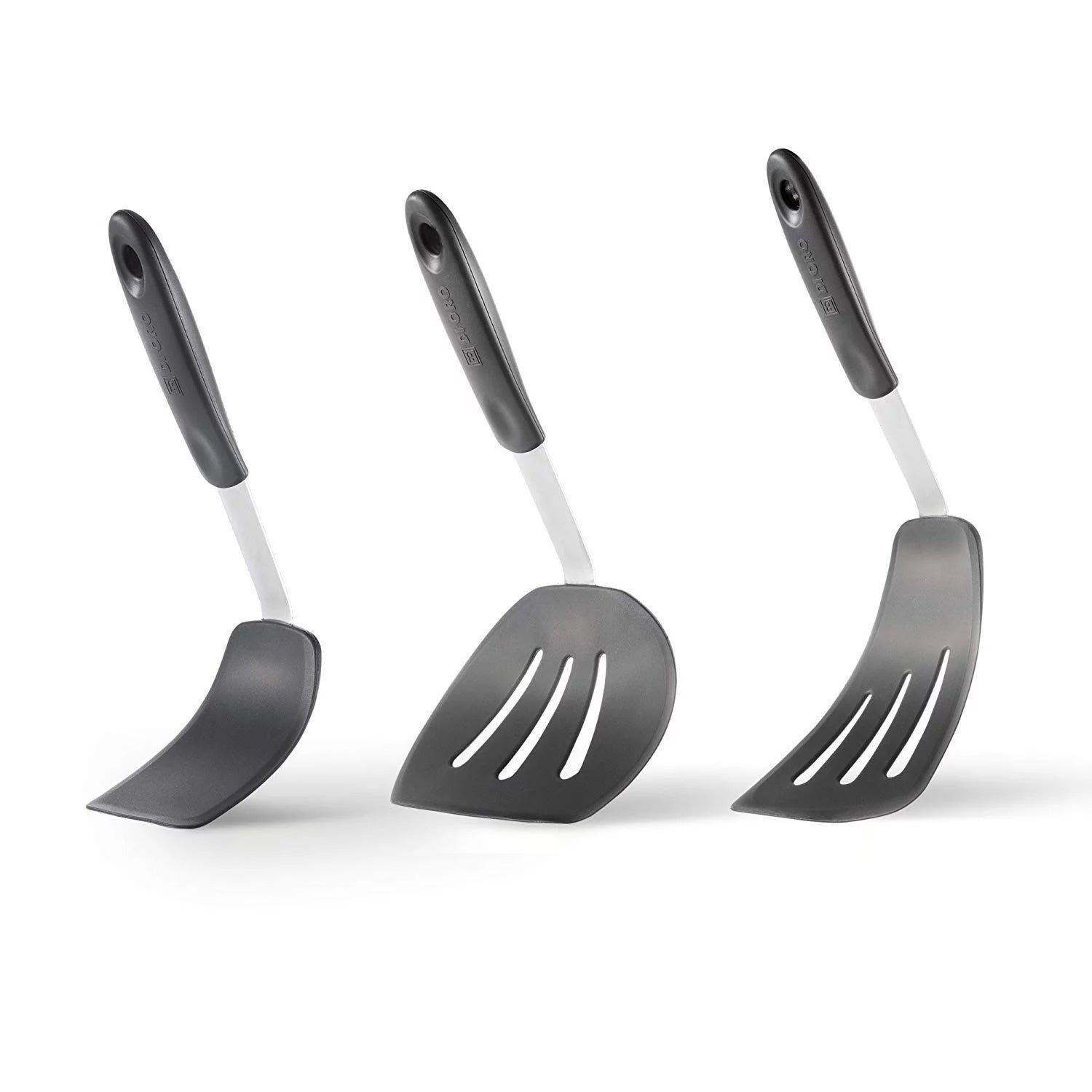3-Piece Silicone Turner Spatula Set, Heat-Resistant Flexible Kitchen Utensils H6909