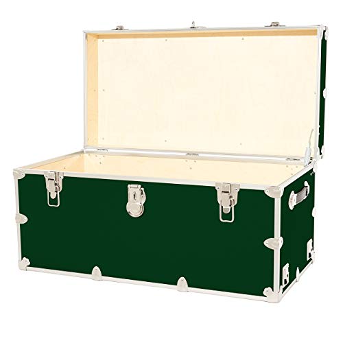 Leather Embossed Vinyl Trunk with Removable Wheels, 36"x18"x18" F364
