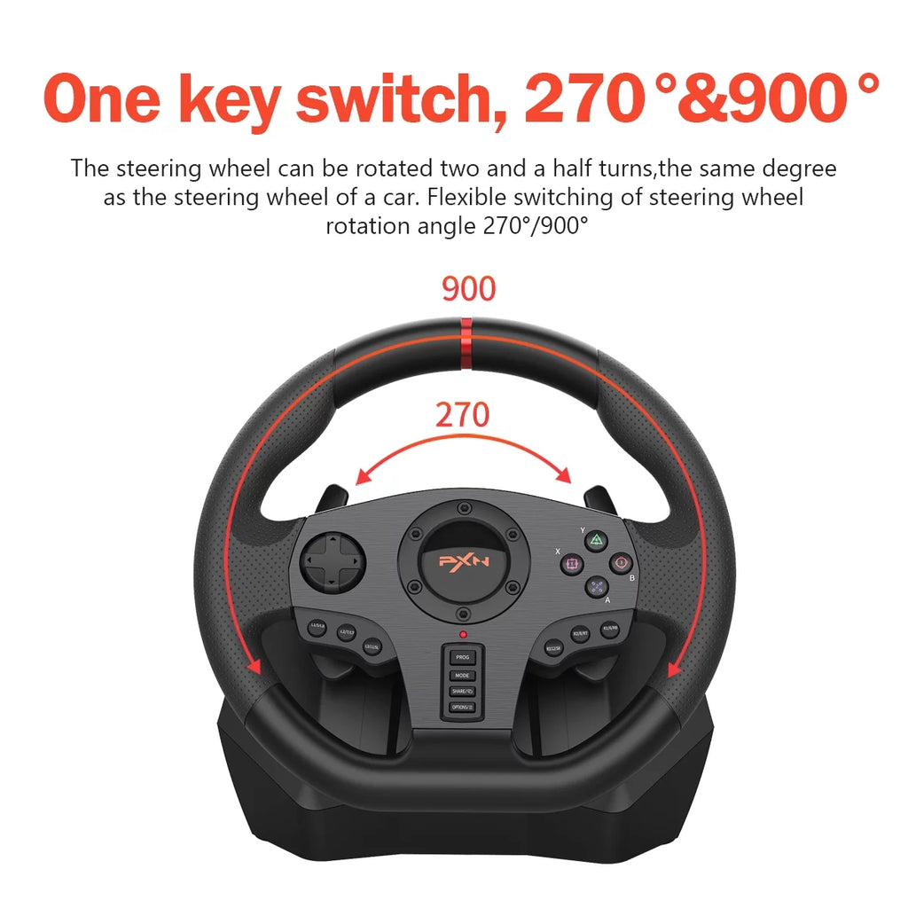 Racing Steering Wheel for Xbox, PS4, PC, Switch R281061