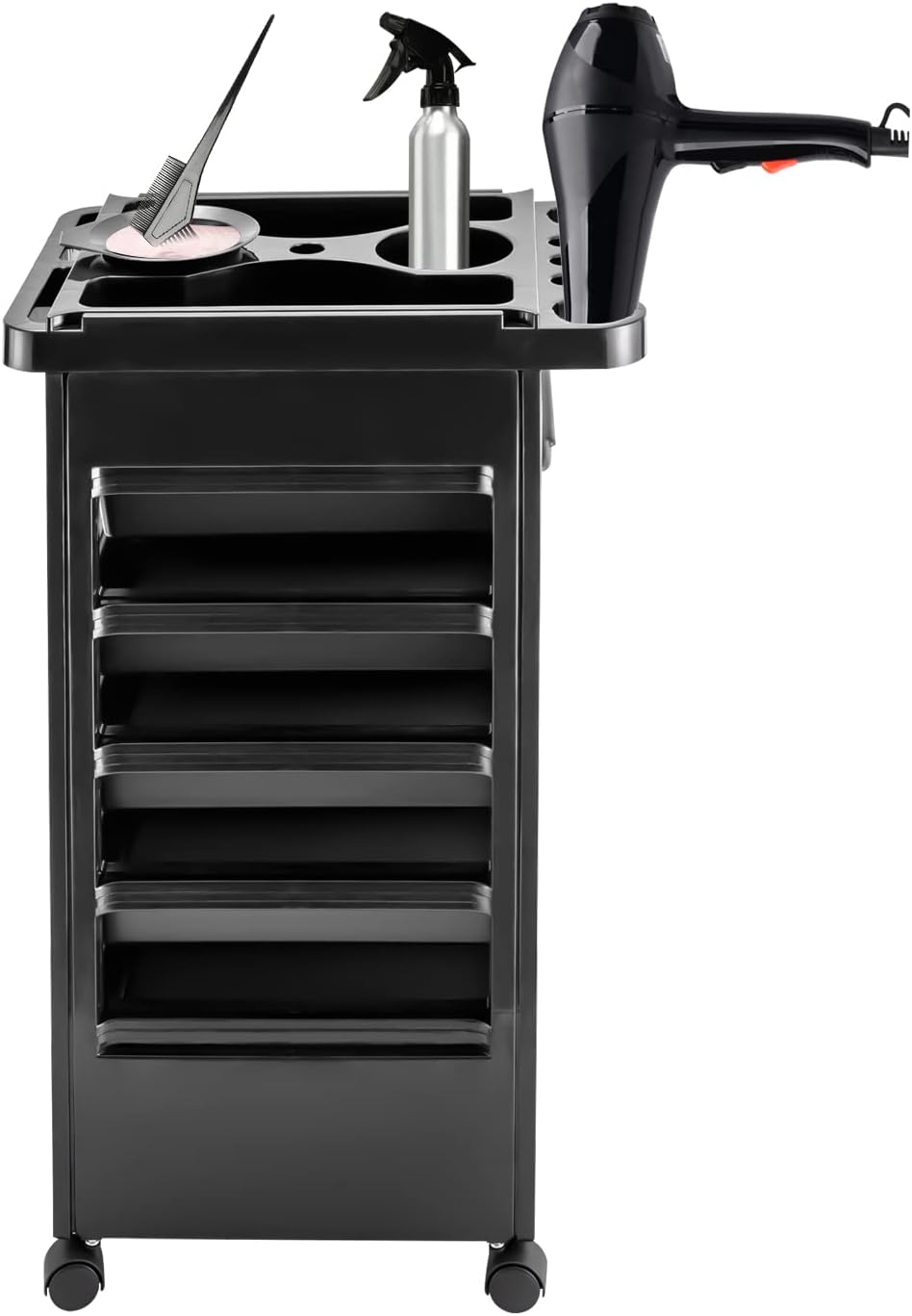 Salon Trolley Cart with Wheels, 5 Drawer Storage Organizer X854374
