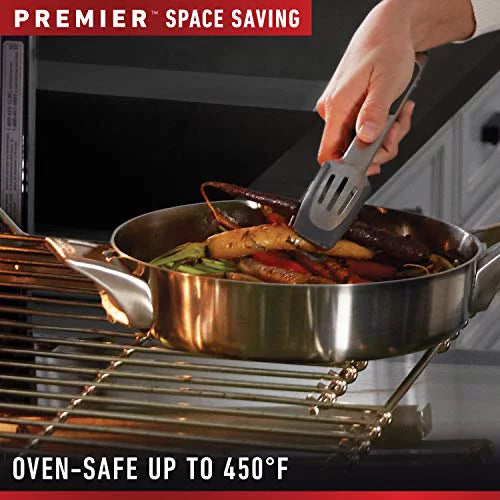 Stainless Steel Pots and Pans, 10-Piece Cookware Set N906
