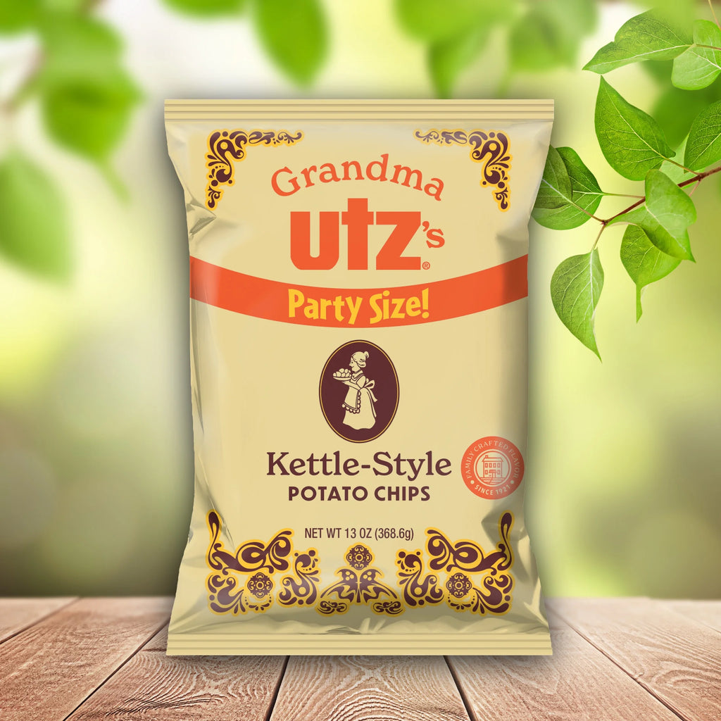 Kettle-Style Potato Chips, Gluten-Free, Party Size, 13 oz R37087