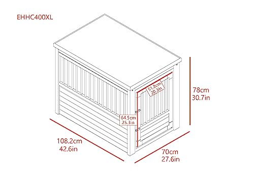 Pet Crate End Table, X-Large, Grey I3492