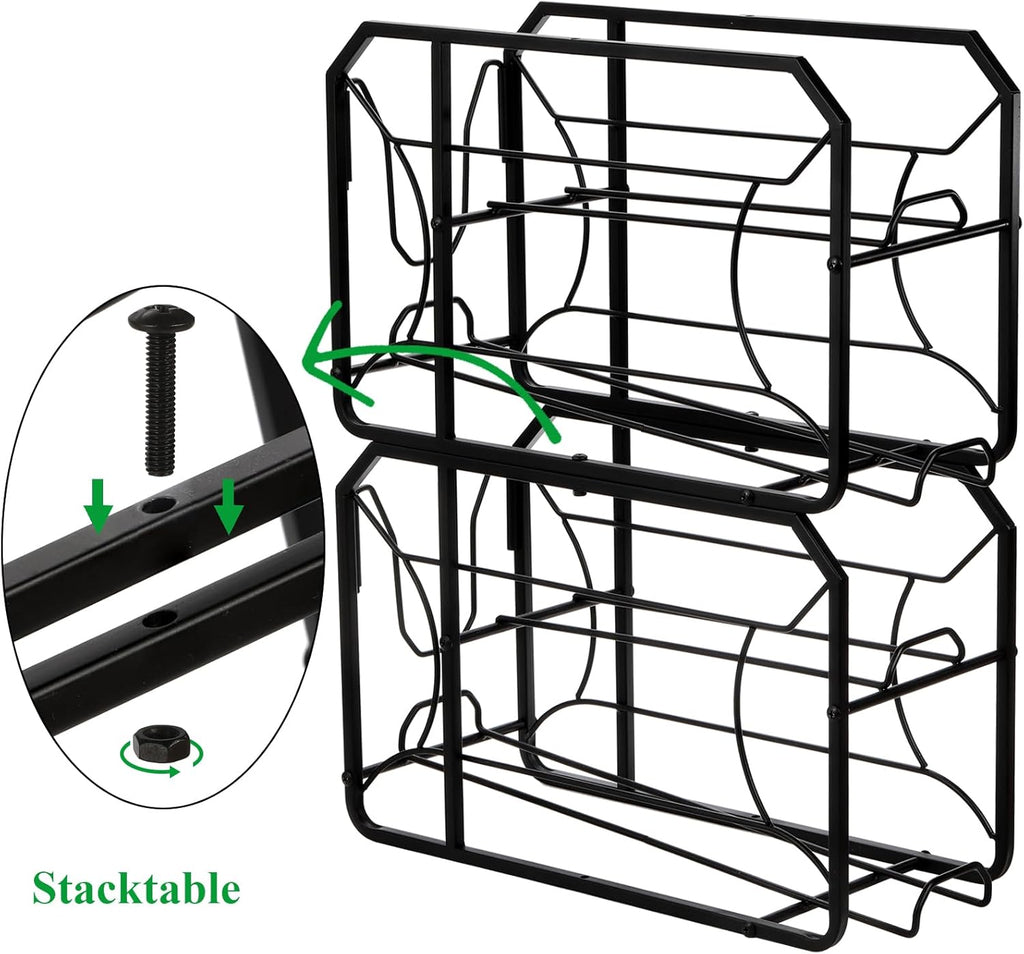 Can Rack Organizer, Stackable Can Storage Dispenser for Refrigerator, Kitchen, Pantry T2784
