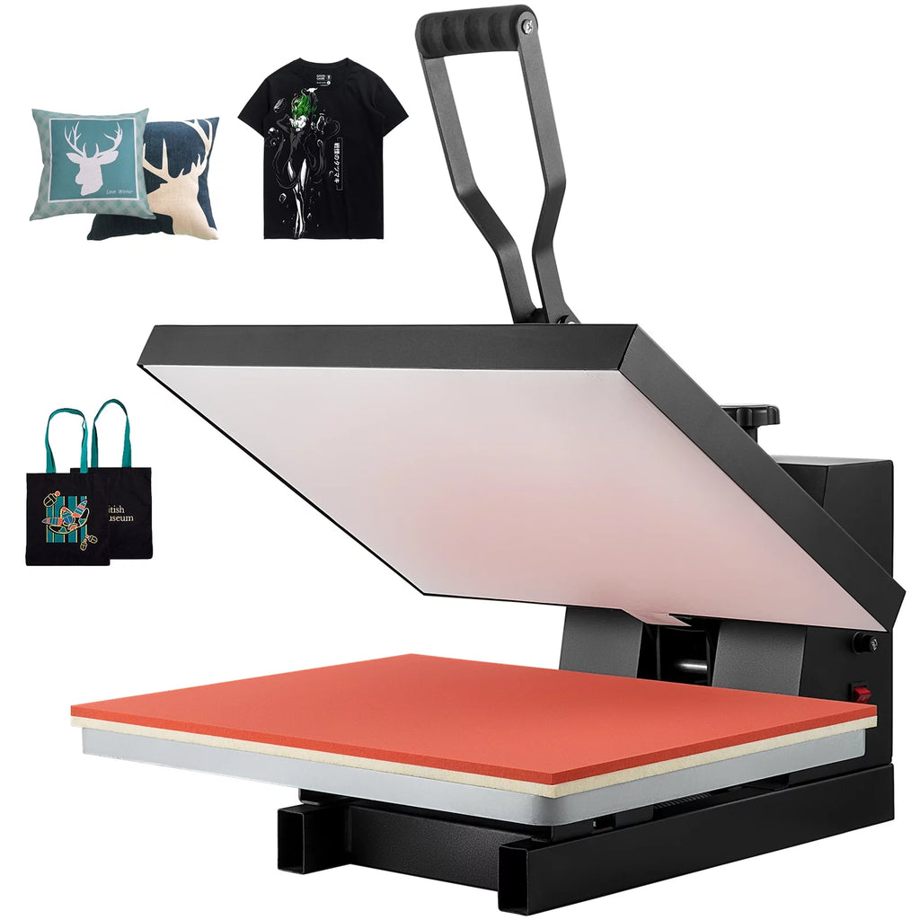 BENTISM Heat Press Machine, 16" x 20" Clamshell Sublimation Transfer Printer Teflon Coated, 1700W Digital Precise Heat Control, Silica-gel Sponge Powerpress for T-shirt Bag Pad Pillow