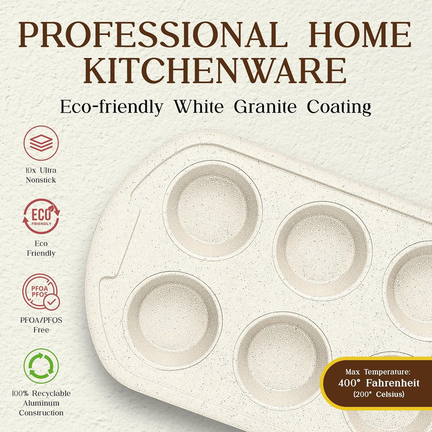 20-Piece Granite Non-Stick Cookware Set, Oven-Safe for All Stoves V711638
