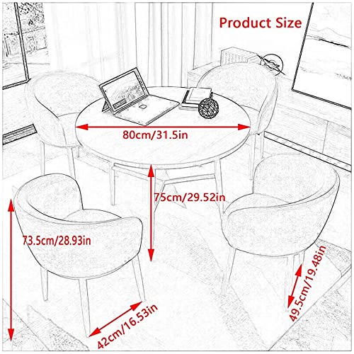 Round Dining Table with Chair for Small Spaces Z647029