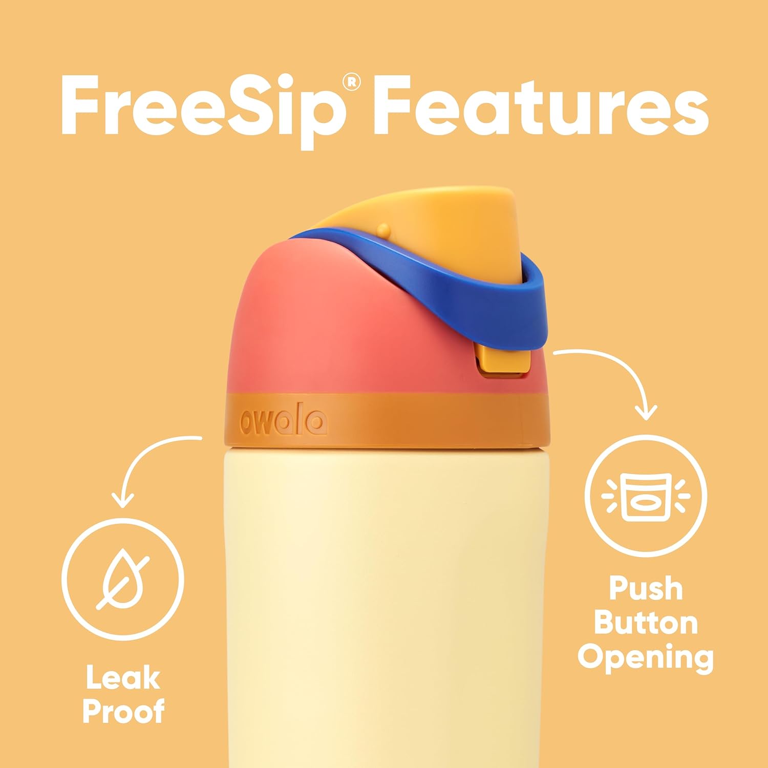 Kids Insulated Stainless Steel Water Bottle with Straw Lid, 16 oz D42864