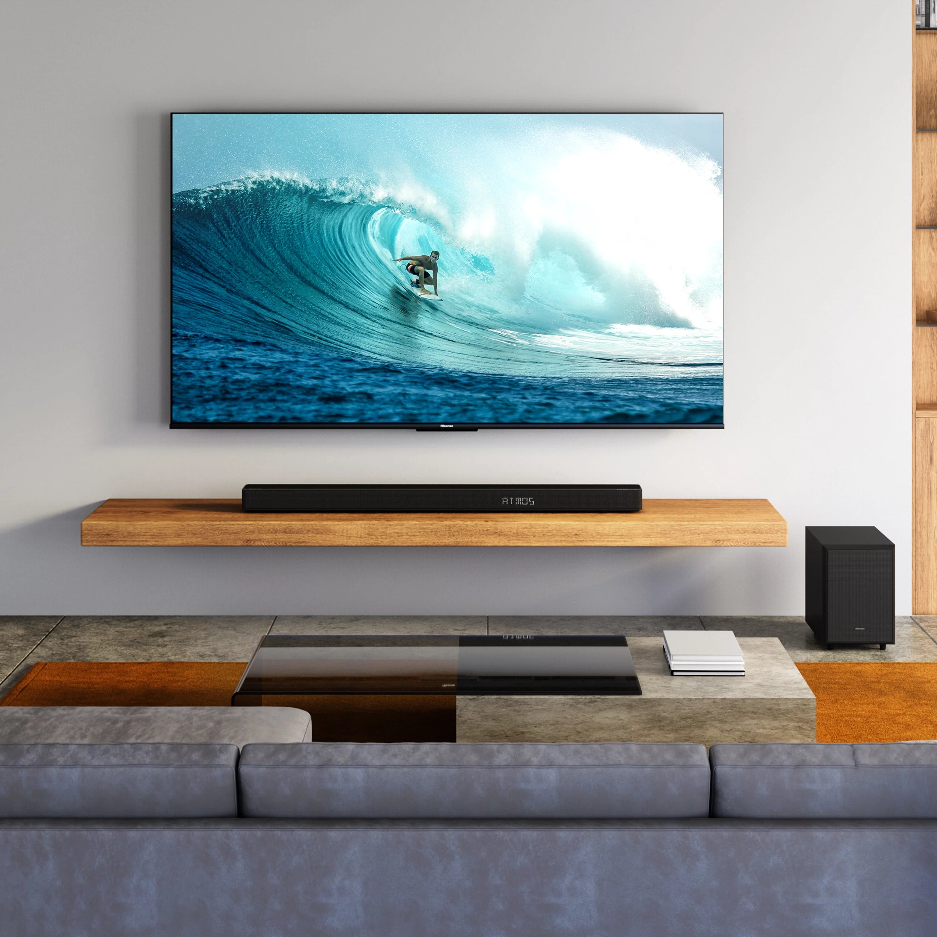 5.1.2 Ch 420W Soundbar with Wireless Subwoofer and Rear Speakers D437300