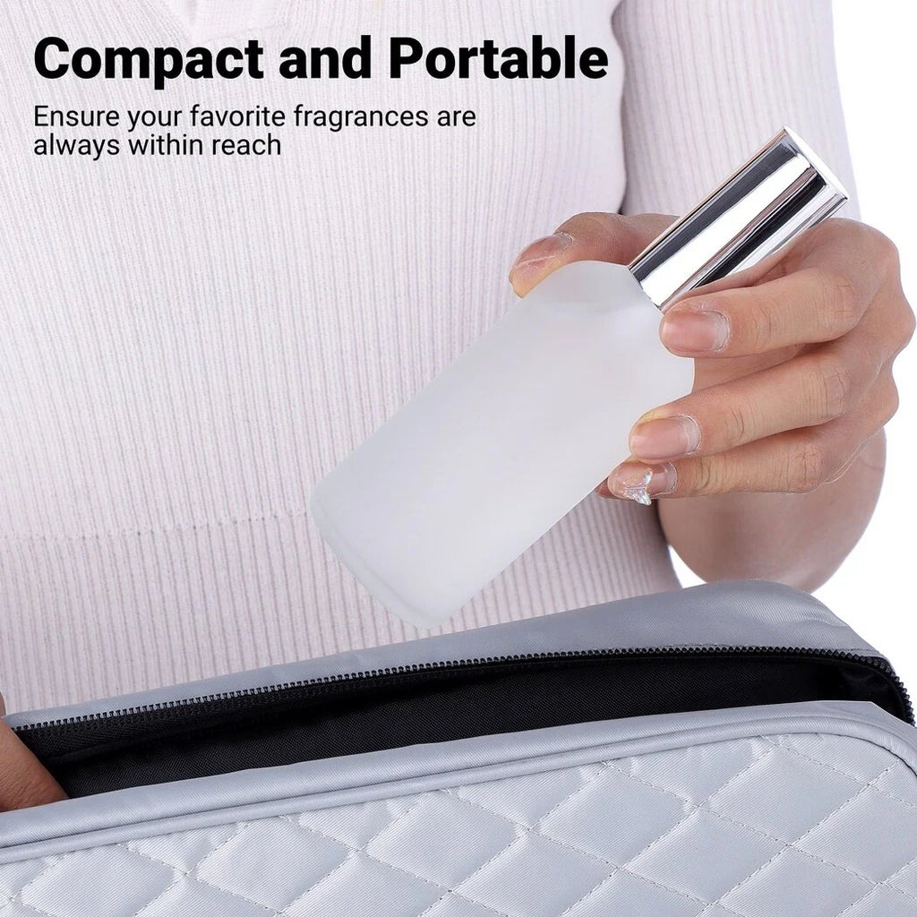 Frosted Glass Spray Bottles, Refillable Perfume Atomizer, 100 ml, 20 Pcs O537775
