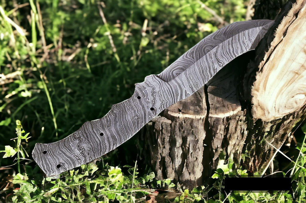 Damascus Steel Full Tang Blank Blade for Knife Making C435191