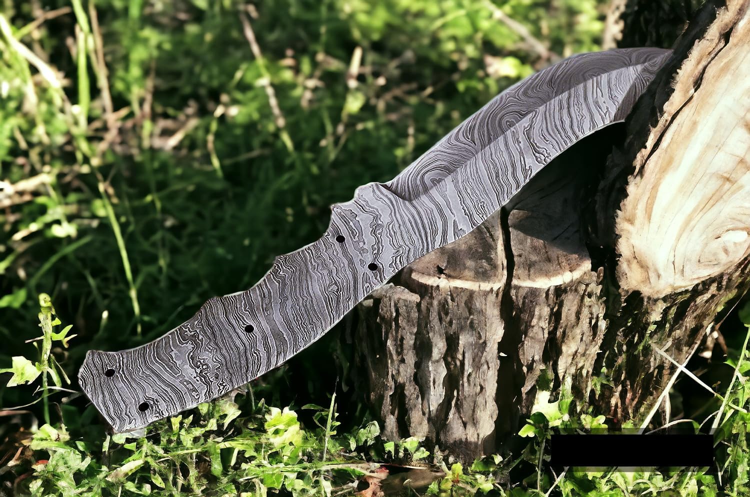 Damascus Steel Full Tang Blank Blade for Knife Making C435191