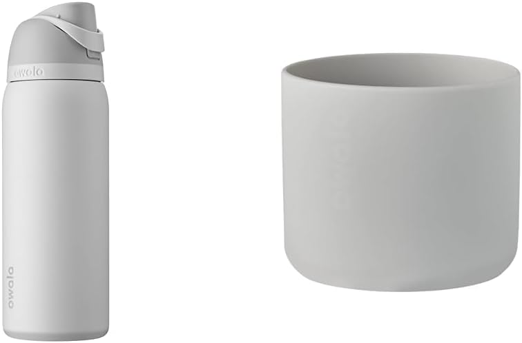 Owala FreeSip 32-oz Insulated Stainless Steel Water Bottle Bundle with Silicone Boot