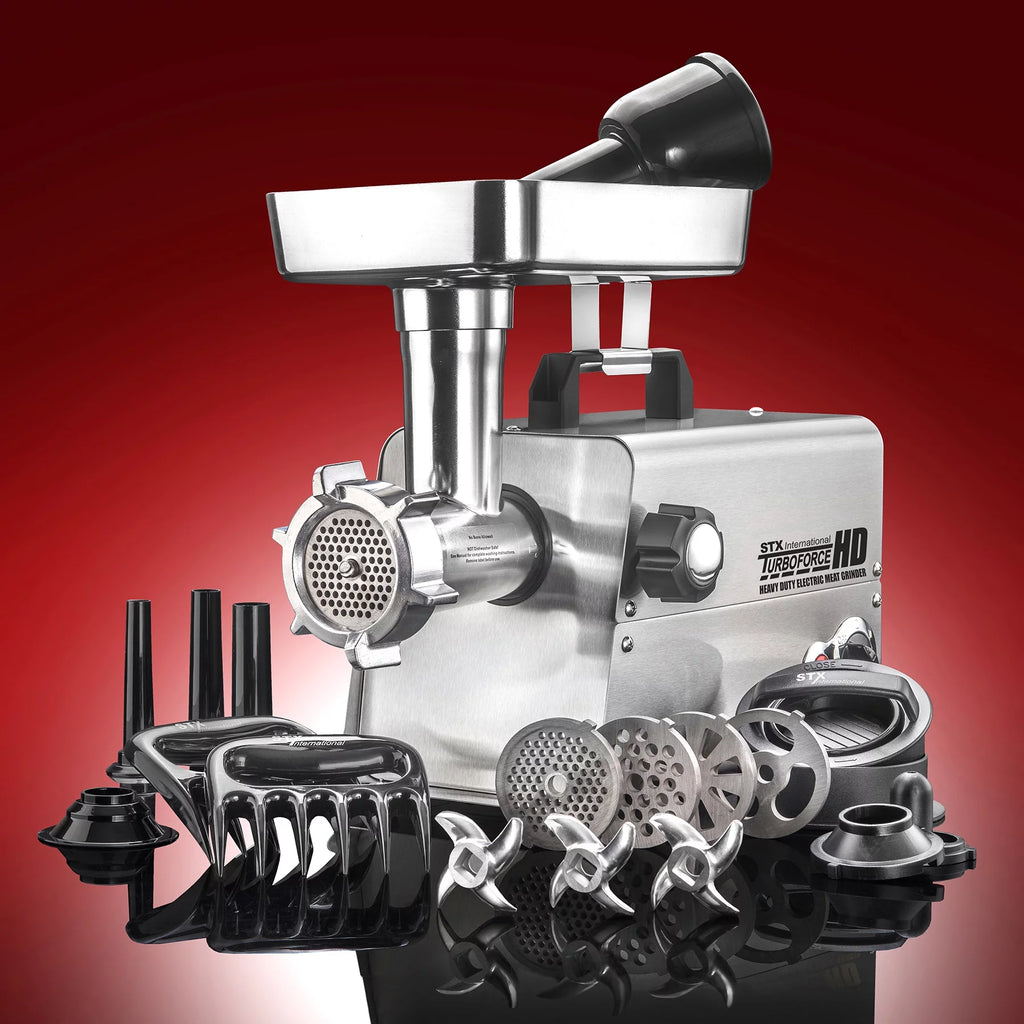 Heavy Duty Electric Meat Grinder with 4 Grinding Plates, Sausage Stuffer & Burger Press T6575