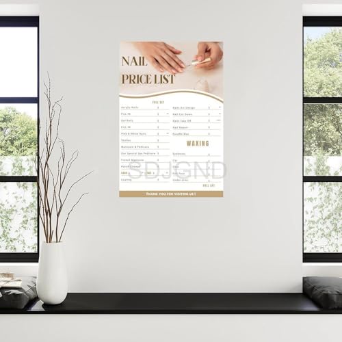 Hair Salon Price List Poster Canvas Wall Art 08x12inch C97248
