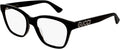 Gucci GG 0420O 001 Black Plastic Square Eyeglasses 52mm