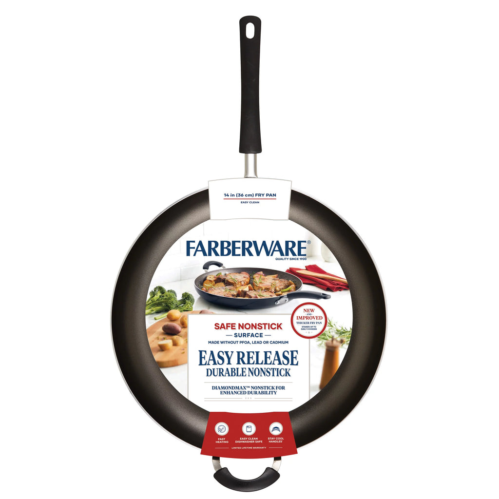 Nonstick Frying Pan with Helper Handle, 14 Inch J393549