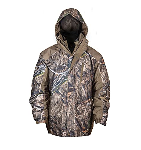 HOT SHOT Men’s 3-in-1 Insulated Camo Hunting Parka, Waterproof, Removable Hood, Year Round Versatility
