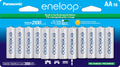 Panasonic Eneloop BK-3MCCA16FA Pre-Charged Nickel Metal Hydride AA Rechargeable Batteries, 16-Battery Pack