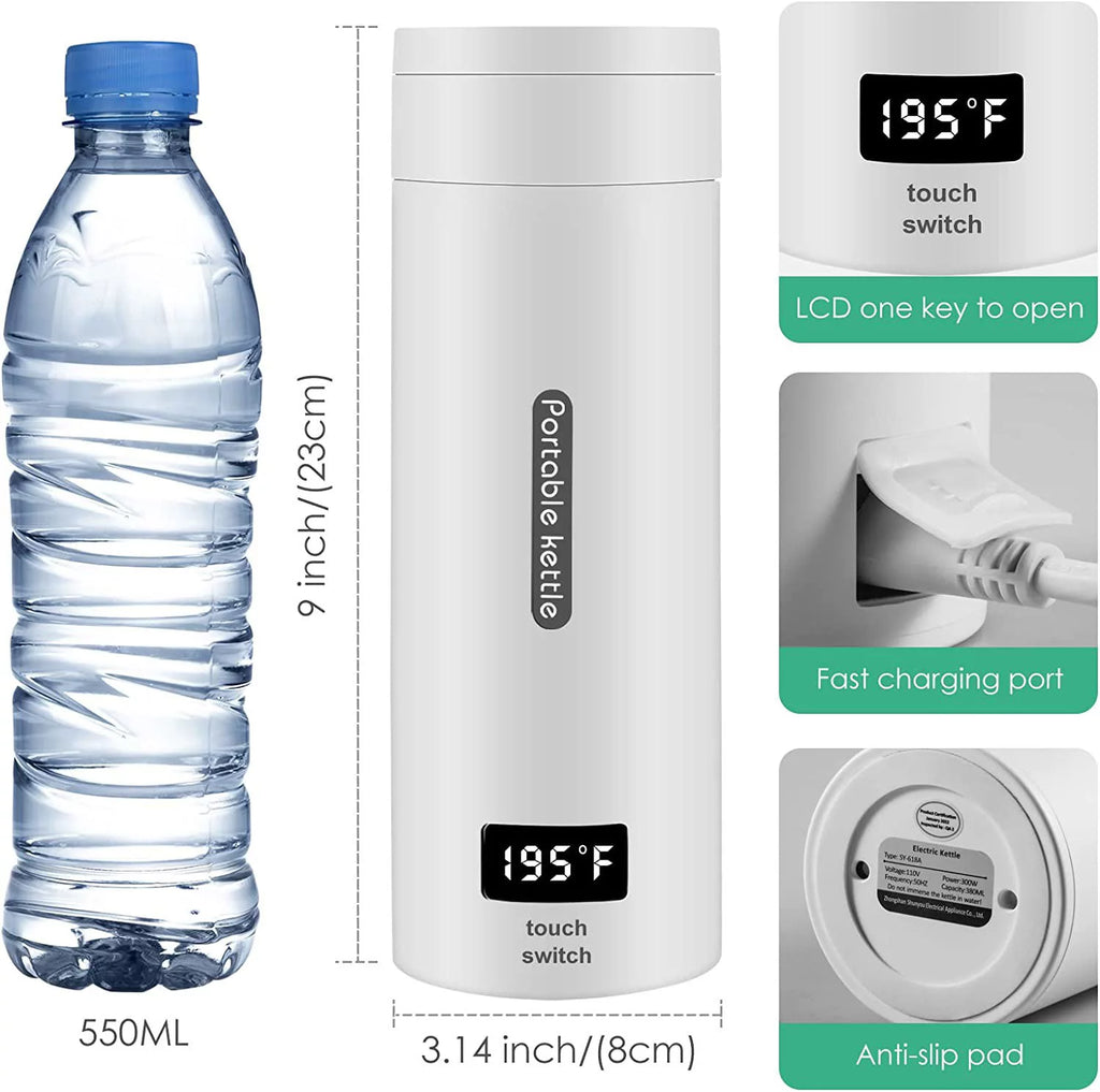 Portable Electric Kettle 380ML with Auto Shut-Off Z7680