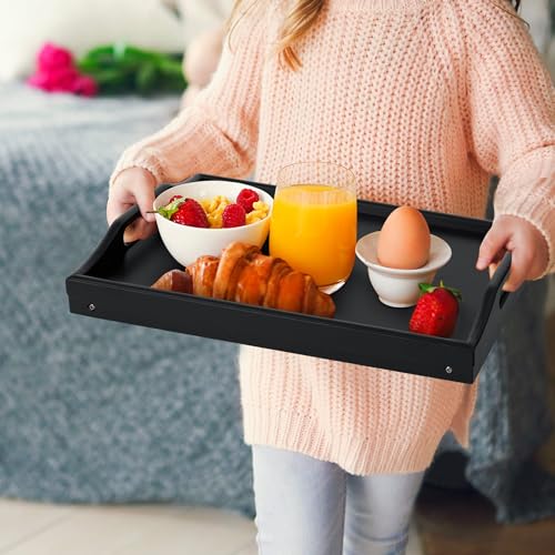 Height Adjustable Bamboo Breakfast Bed Tray with Folding Legs R193