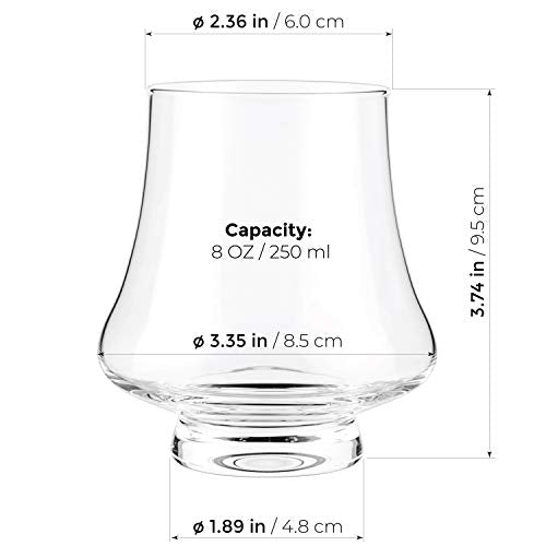 Bourbon Whiskey Crystal Glass Snifter, Set of 2, 9 oz E70979