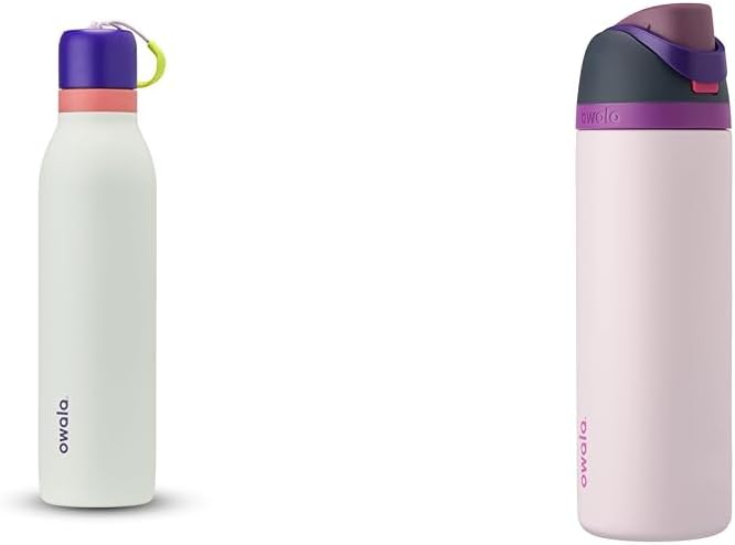 Owala 24oz & 32oz Insulated Stainless Steel Water Bottles with Straw and Spout for Sports Travel BPA-Free