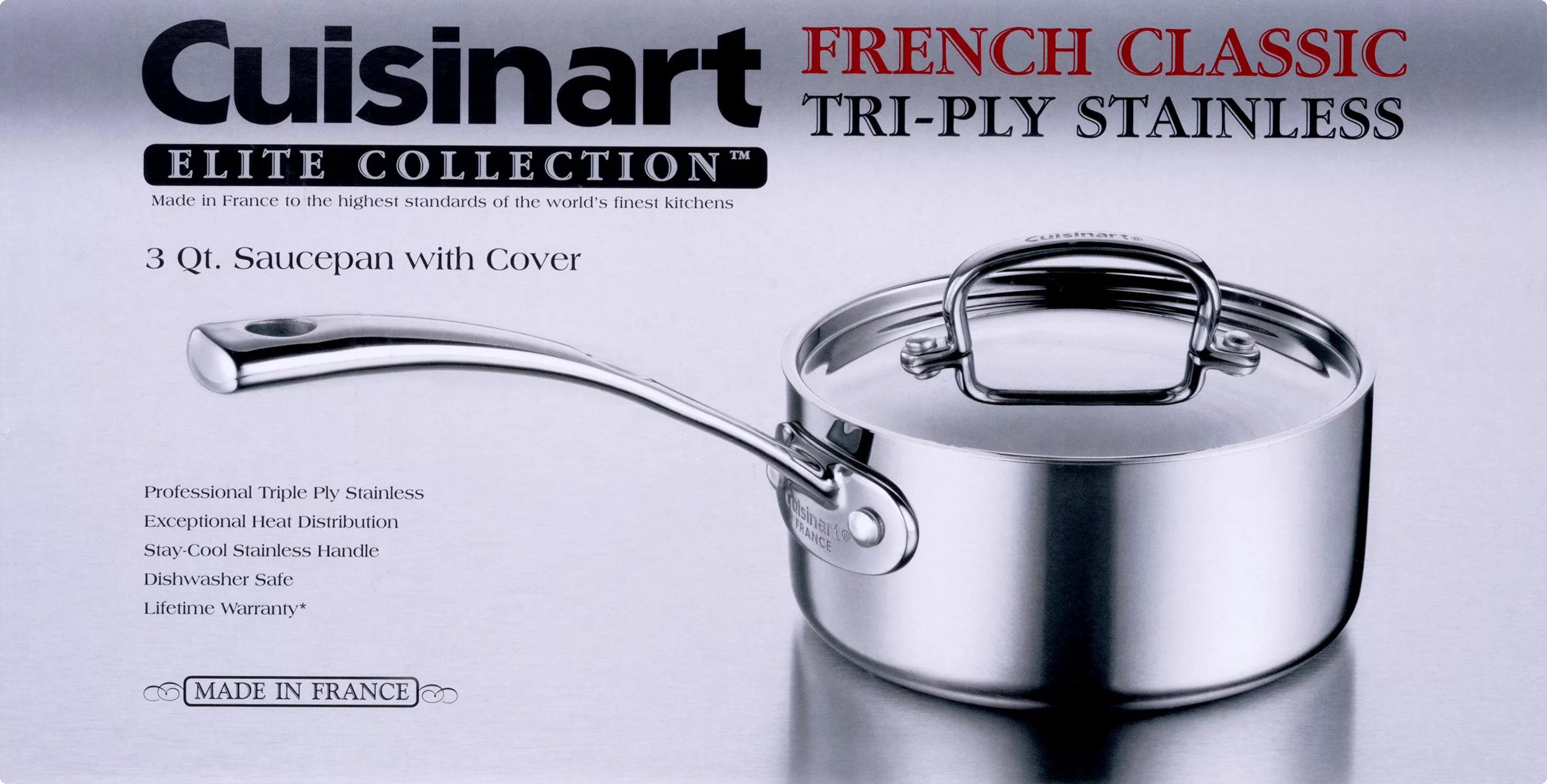 3 Quart Stainless Steel Saucepan D1849