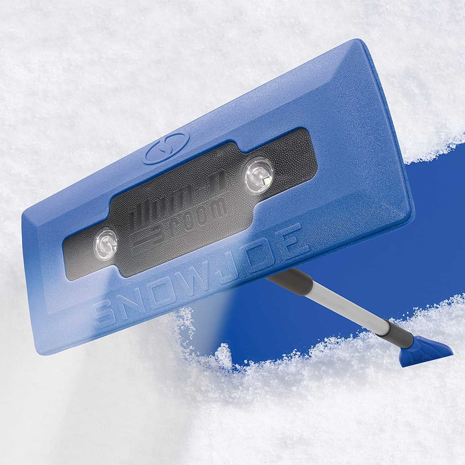4-in-1 Telescoping Snow Broom with Ice Scraper and LED Lights W72876