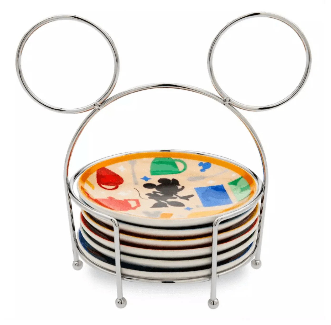 Mickey Mouse and Friends Tidbit Plates with Caddy Set S551892