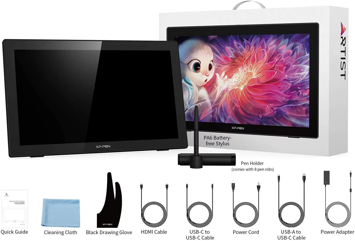 Graphics Tablet 21.5 Inch Drawing Display with Screen for Windows Mac Y659
