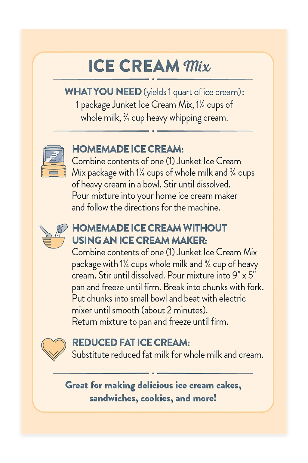 Ice Cream Mix Bundle - 2 Vanilla, 2 Chocolate T185226
