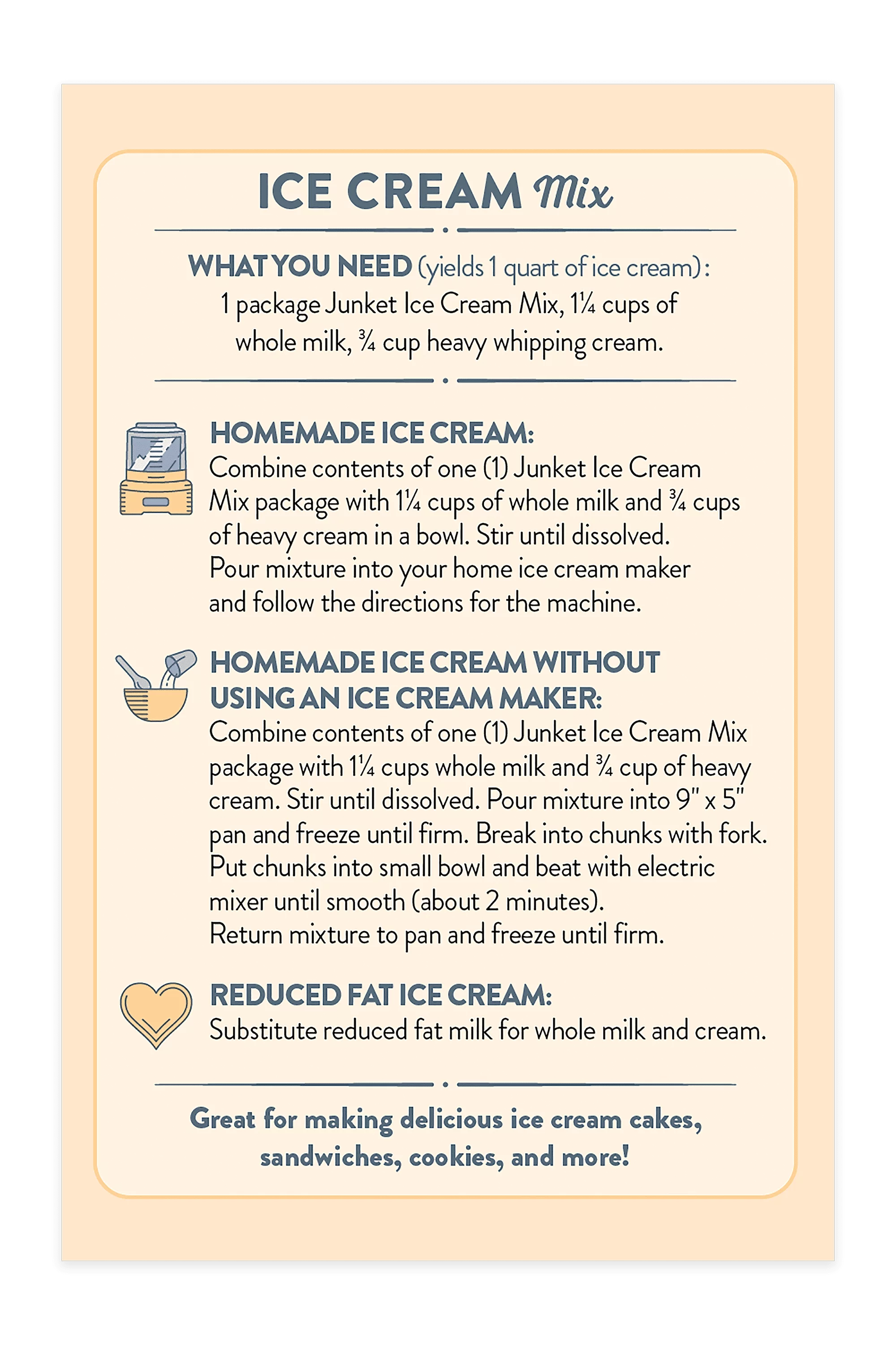 Ice Cream Mix Bundle - 2 Vanilla, 2 Chocolate T185226